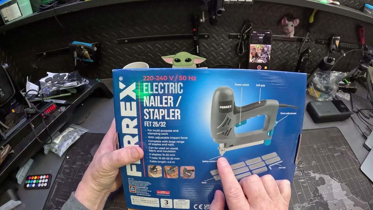 #Ferrex 15-32mm Electric Nailer & Stapler: The Ultimate DIY Tool!