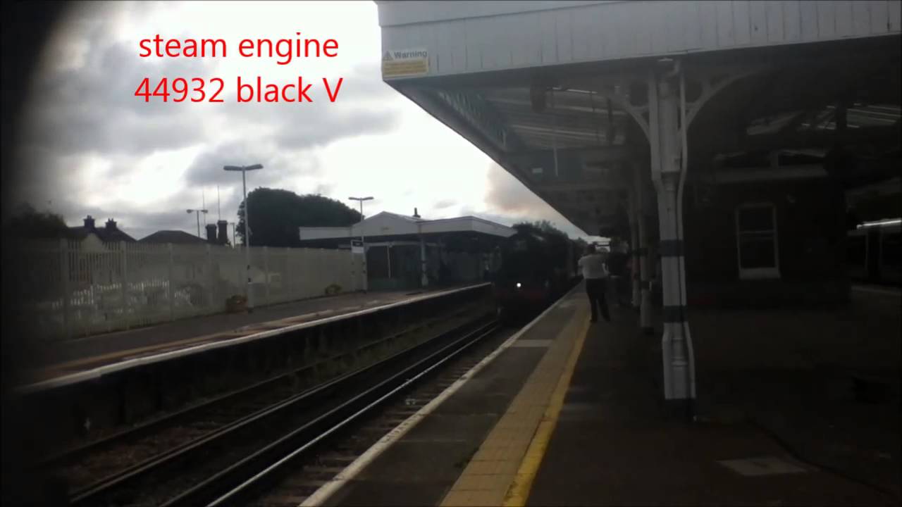 (HD) Steam Engine 44932 on 1Z92+1Z94 'The Royal Wessex' Express @ Barnham on 5/7/2014