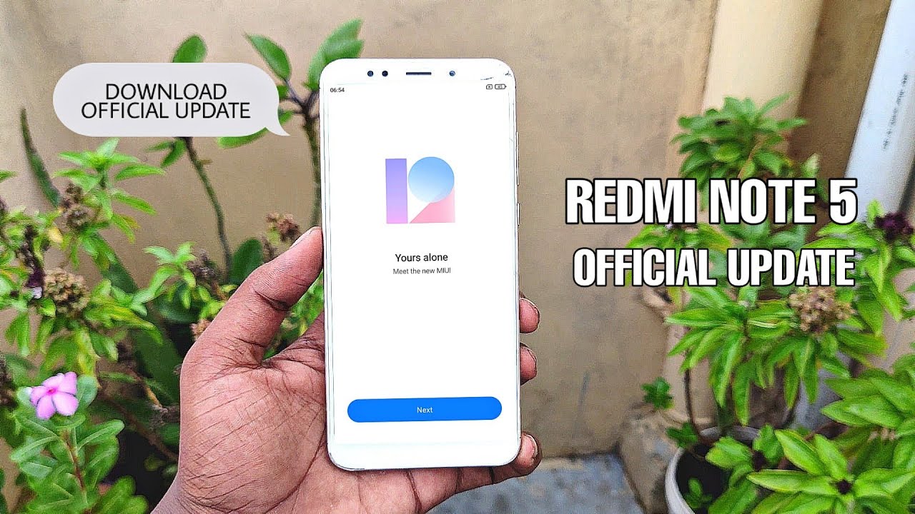 Redmi Note 5 Official Update Download Now | MIUI 12 ROM Update and Android 10 Download