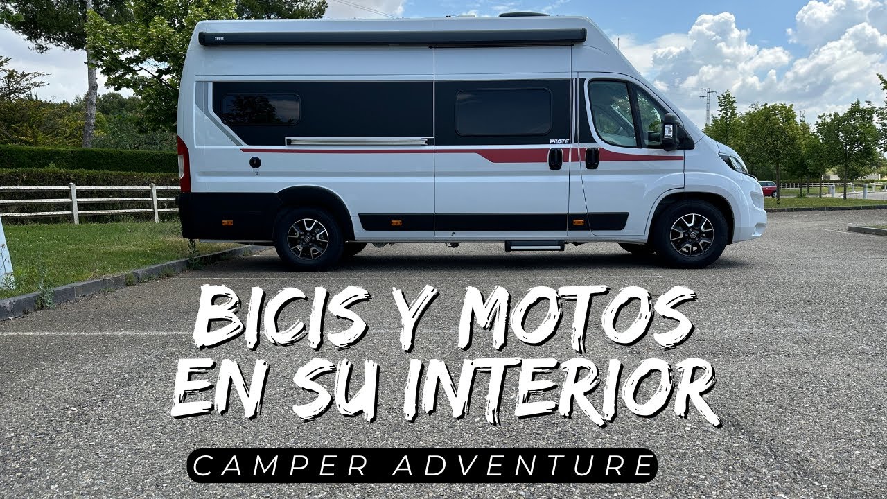 🚐 La CAMPER con GARAJE  para MOTOS Y BICIS 🚲  FURGONETA CAMPER PILOTE V633 M