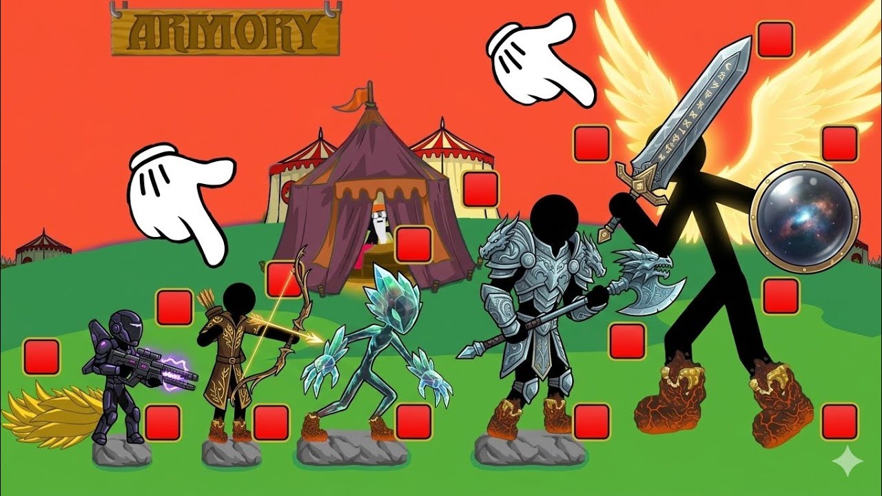 Play Full Game Classic Campaign InsaneUnlocked Army LUNARCLOPS Max Upgrade - MOD STICK WAR LEGACY