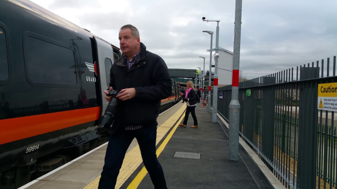 First train service arrives at new Low Moor station