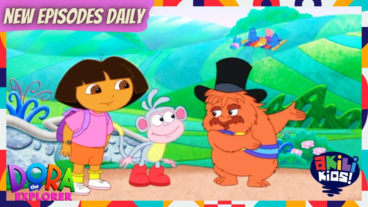 Dora The Explorer | A Visit To Troll - Land | Akili Kids!