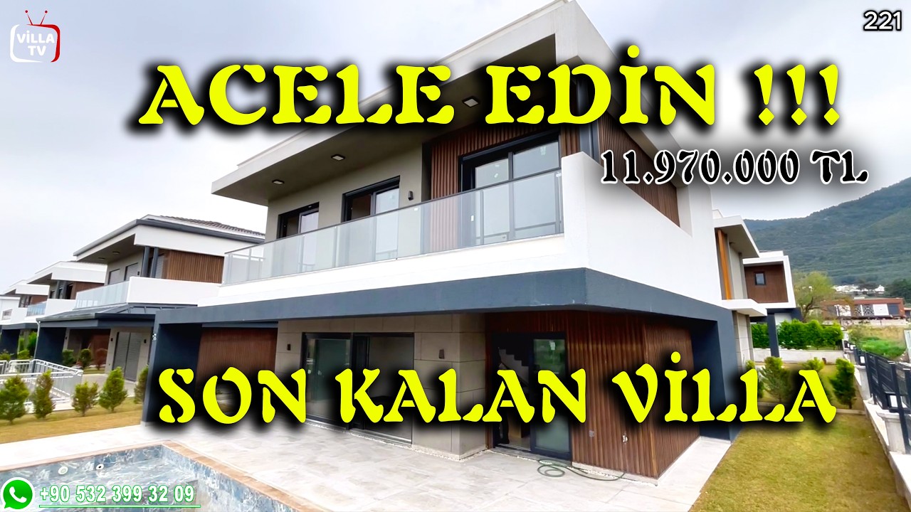 ACELE EDİN █⫸ SON KALAN VİLLA ! KÖŞE KONUM, Özel Havuzlu 11.970.000 TL Villa Ev Turu #kusadası