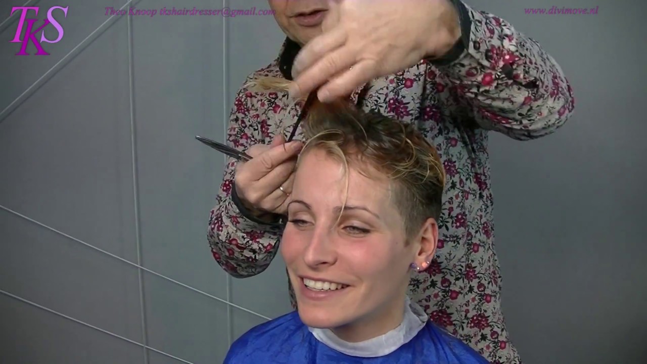 Short Asymmetrical Pixie Hairstyle in a Trend Color! Maria by T.K.S.