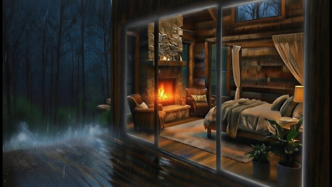  Alivia el estrés con el sonido de esta Lluvia intensa.