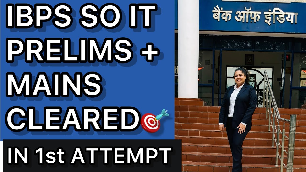 How I Cleared IBPS SO IT Officer 2024 in 1st Attempt ✅Prelims + Mains Strategy & Tips📚#ibps #ibpsso 