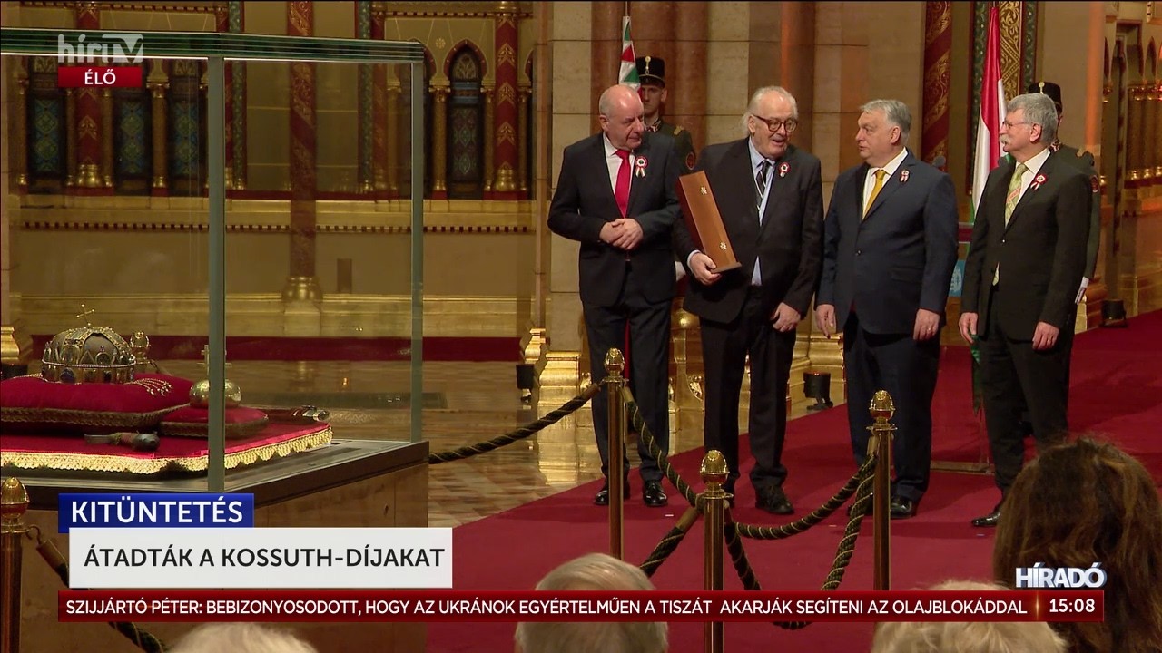 Átadták a Kossuth-díjakat - HírTV