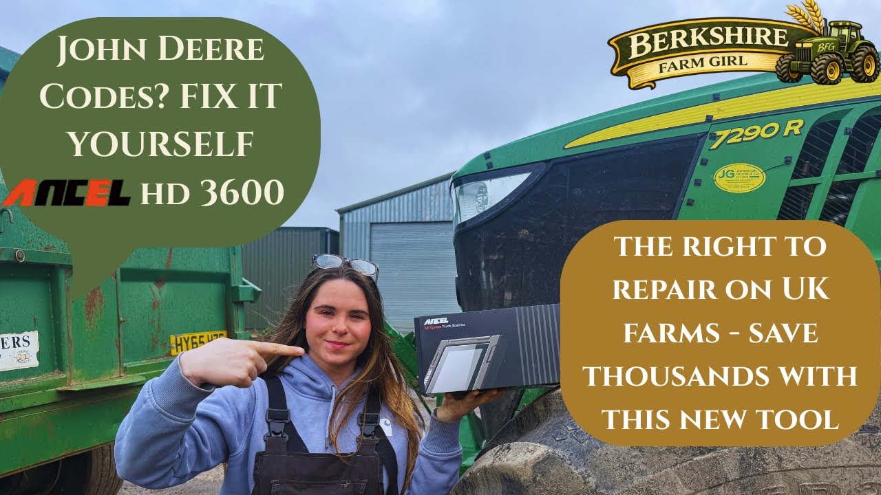 Сканер для сельскохозяйственной техники John Deere ANCEL HD3600 — имеем ли мы право на его ремонт?