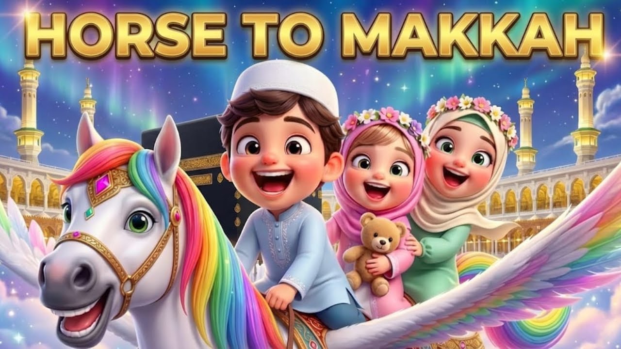 Horse to Makkah 🐎🕋 | Islamic Kids Poem | Muslim Nursery Rhymes