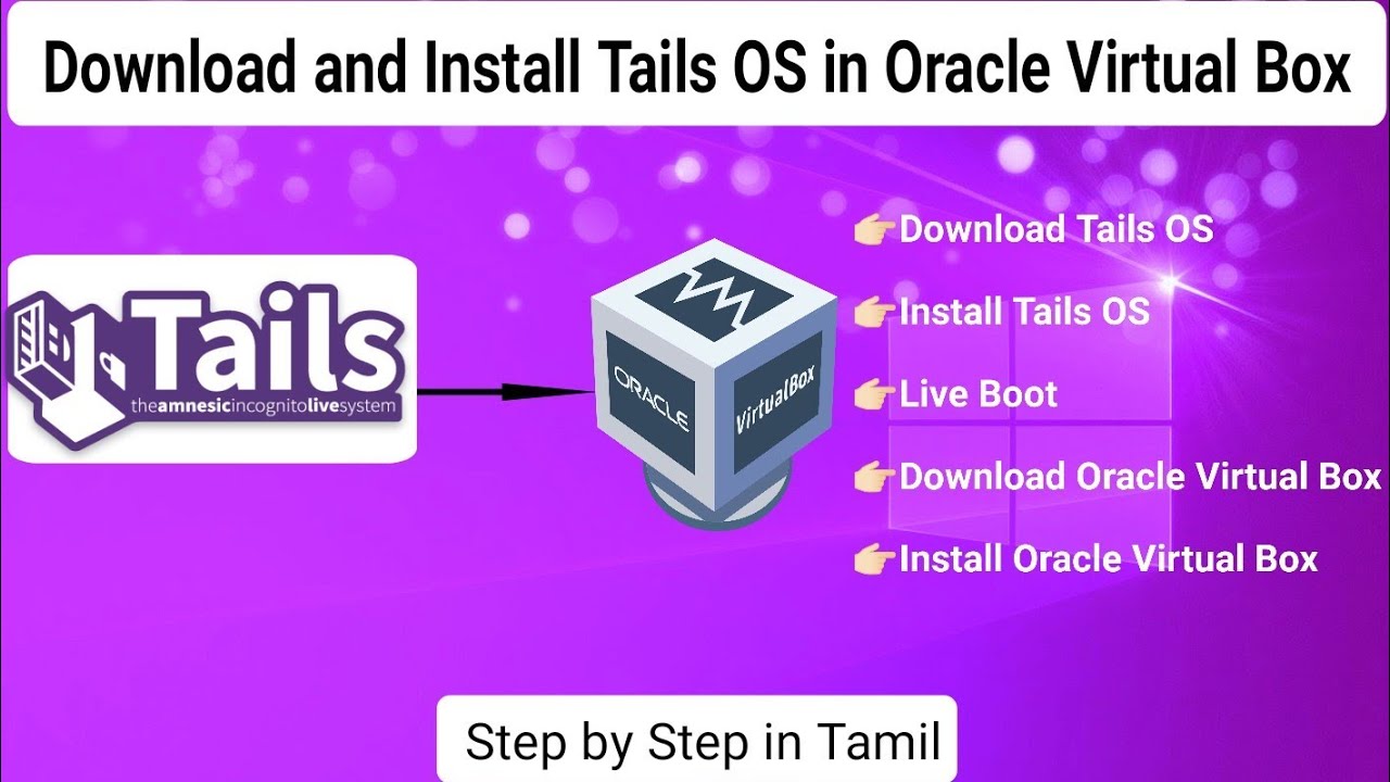 How to download and Install Tails OS through Oracle Virtual Box | live boot |Prof.Antony Vijay
