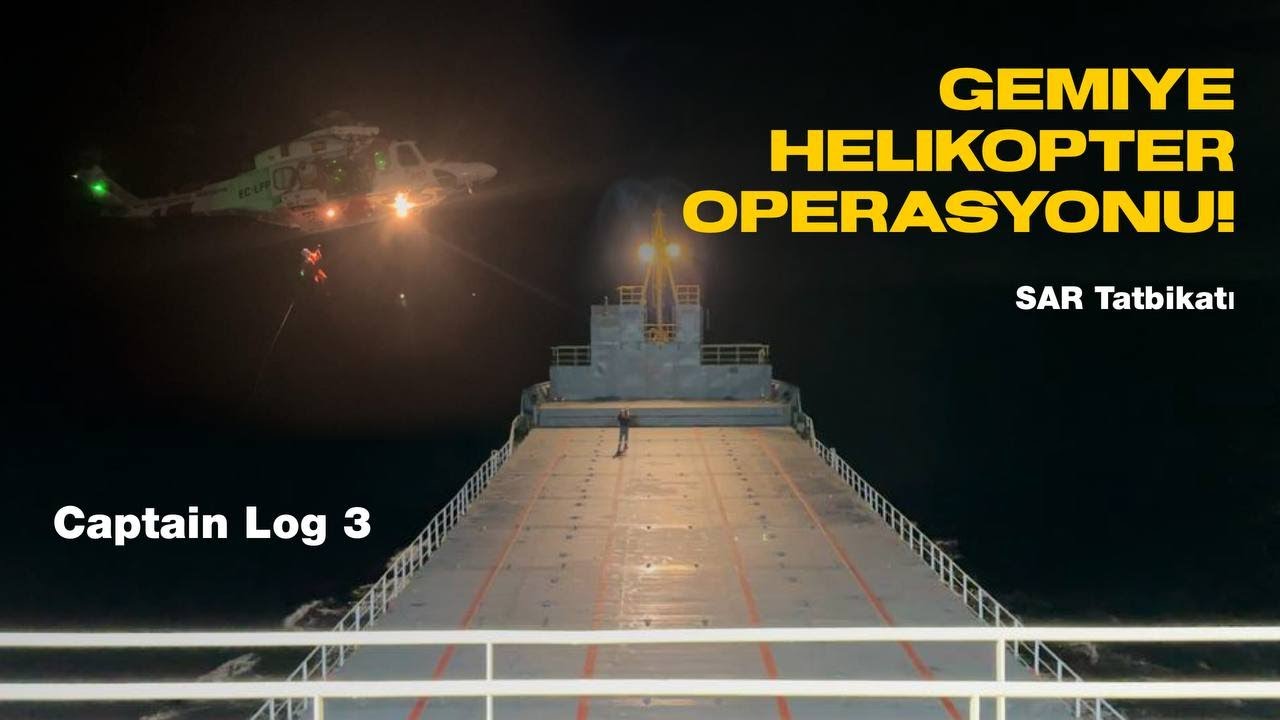 Helikopter Gemimize İndi! Acil Durumda Gemiden Yaralı Nasıl Kurtarılır? Nefes Kesen SAR Tatbikatı