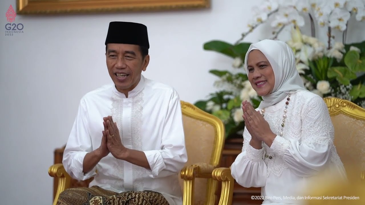 Halalbihalal melalui Video Call dengan Wapres Ma'ruf Amin dan Ibu Wury, Yogyakarta, 2 Mei 2022