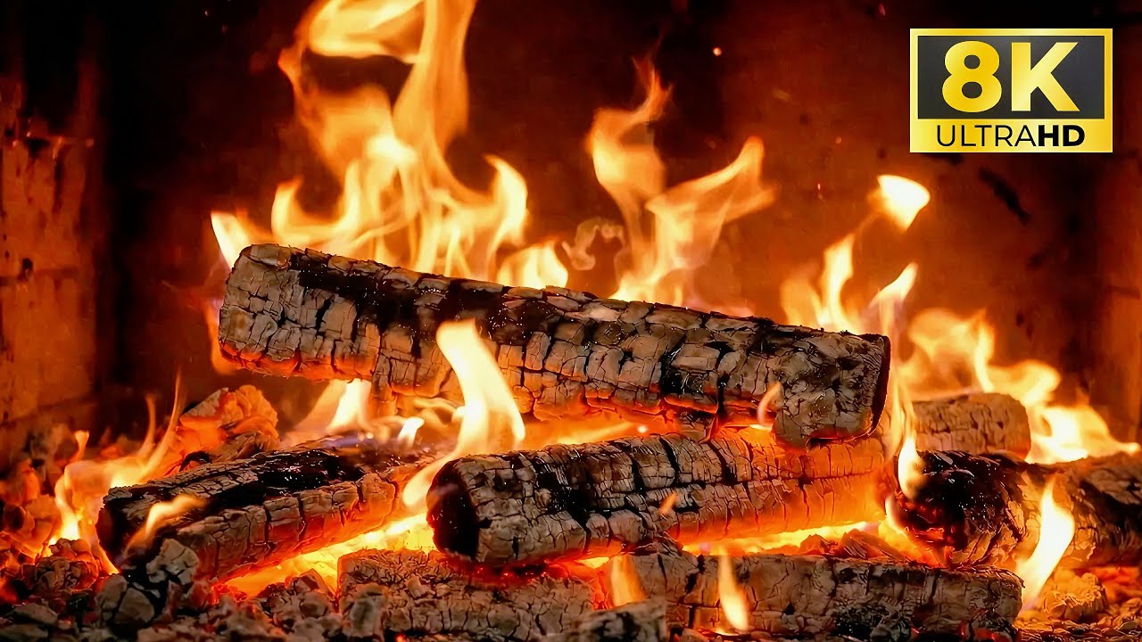 CHIMENEA 4K UHD 🔥 2 HORAS DE RELAX | Fuego Real Crepitando