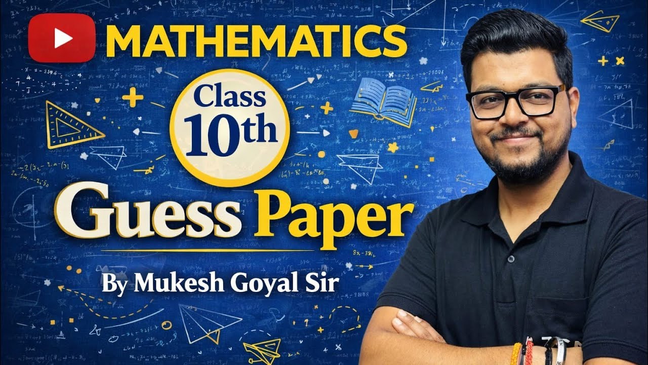 Class 10 Mathematics Guess paper 2026 Board exam 