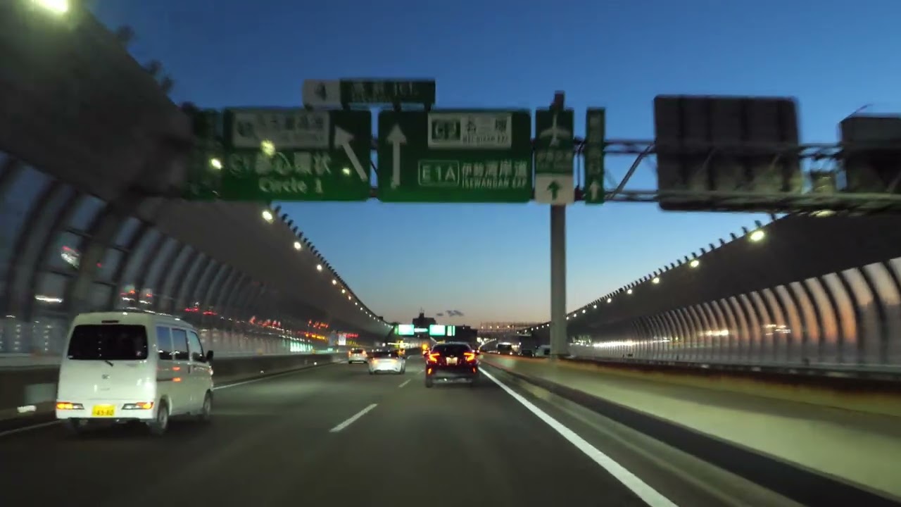 Nagoya night drive 名二環 小幡IC 伊勢湾岸自動車道 木場IC 2025