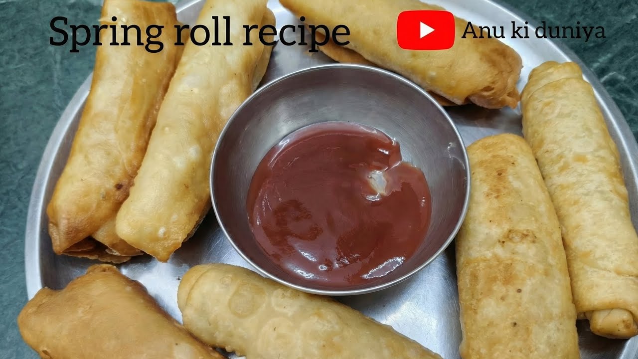 बाज़ार जैसे क्रिस्पी स्प्रिंग रोल रेसिपी 😋👌 Crispy spring roll recipe 😋