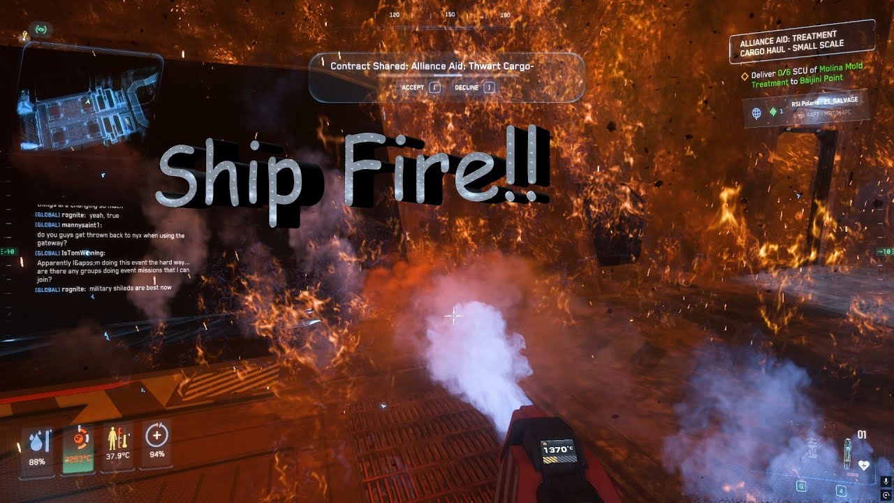Spaceship Fire! #starcitizen