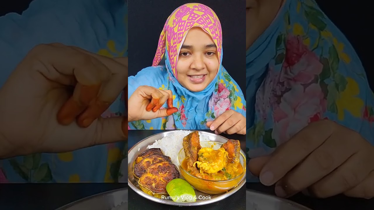 Cooking & Eating:)Special  Egg and Fish Curry Recipe, Brinjal Fry, Egg & Fish Curry with Rice Eating