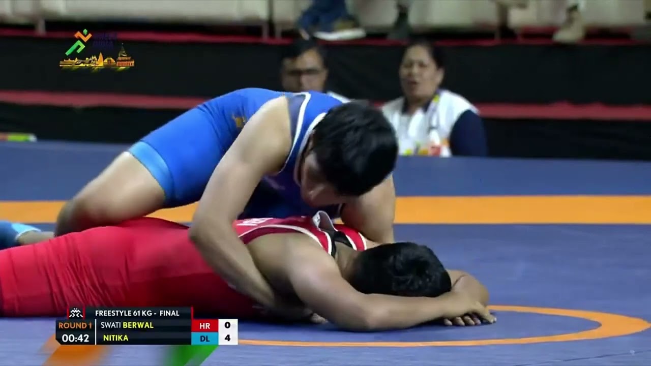 Wrestling Girls 61 Kg GOLD Medal | Nikita (Delhi) Vs Swati (Haryana) | Khelo India Youth Games
