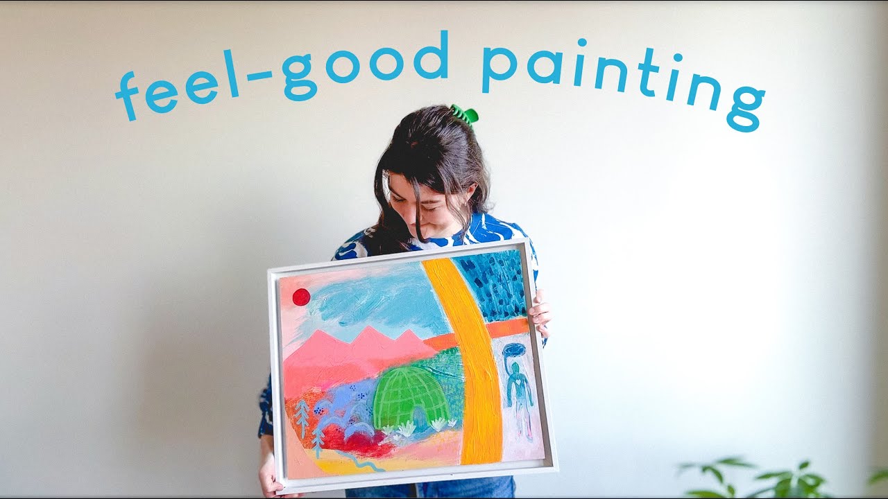 Paint with Me | Finding motivation & energy | abstract painting