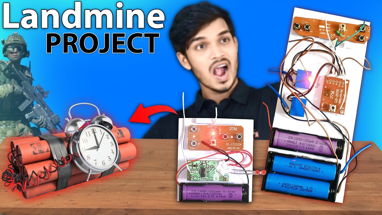 Anti Blast Landmine Project for - Indian Army&rsquo;s | Inspire Award Project | Harish Projects