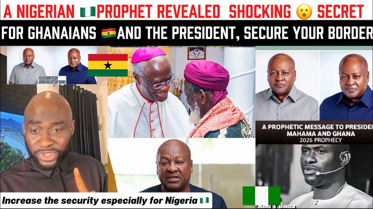 😮 A Nigerian Prophet Sent A Strong Message To Ghanaians And The President,Secure your Border 🇬🇭🇳🇬