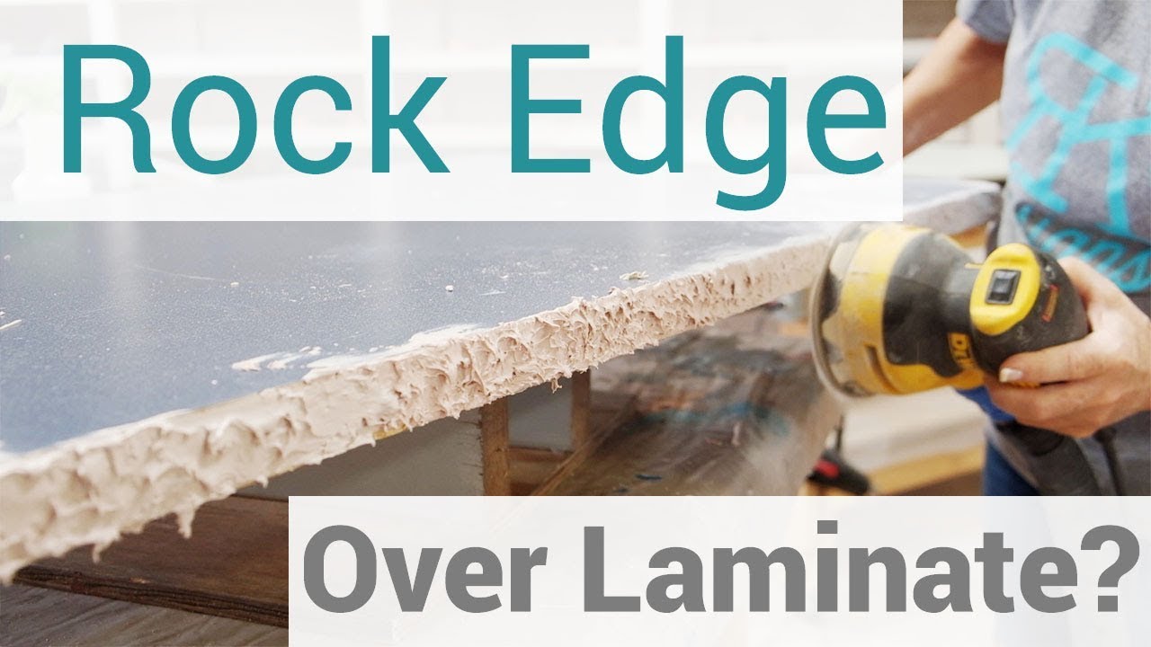 Creating a Rock Edge Over Existing Countertops