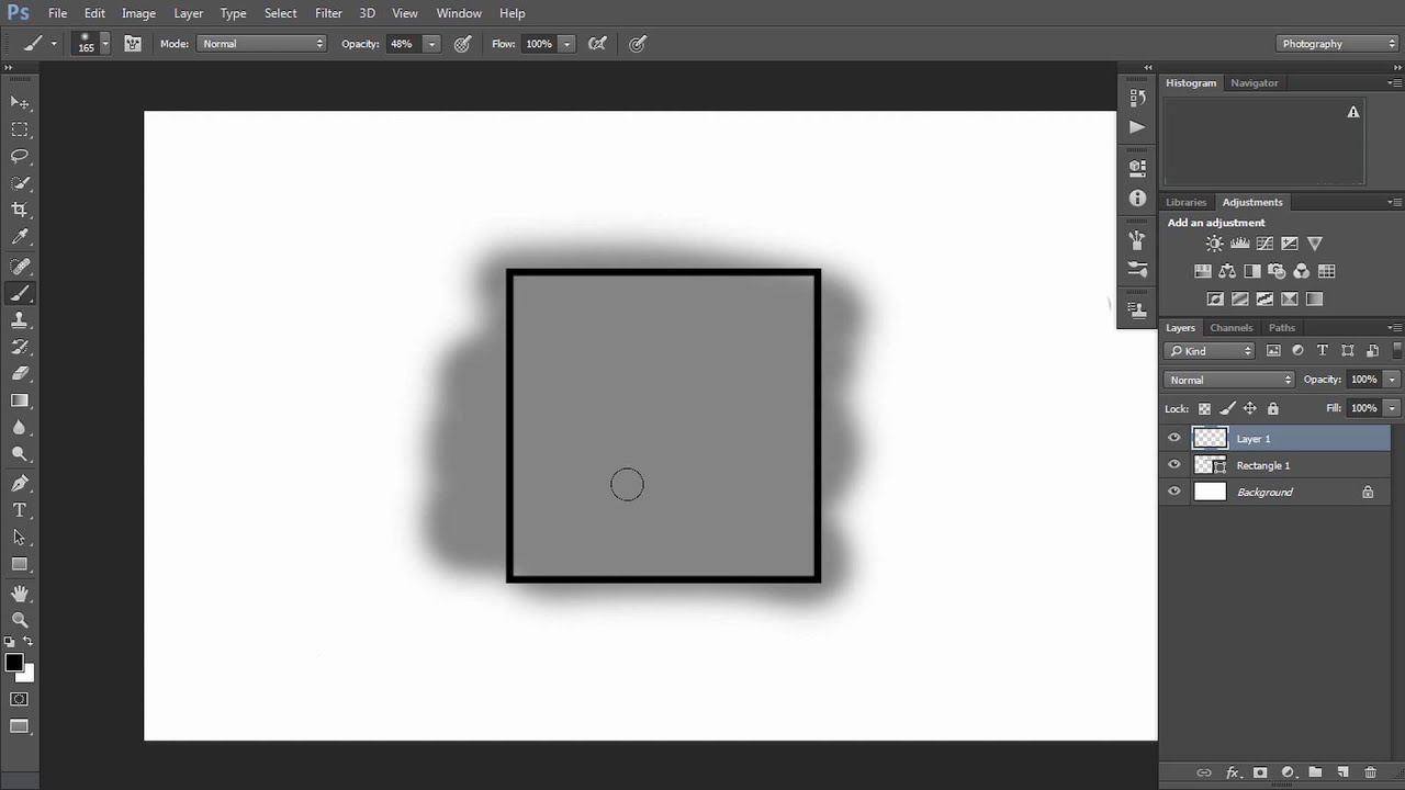 ความแตกต่างระหว่าง opacity กับ flow ใน Photoshop
