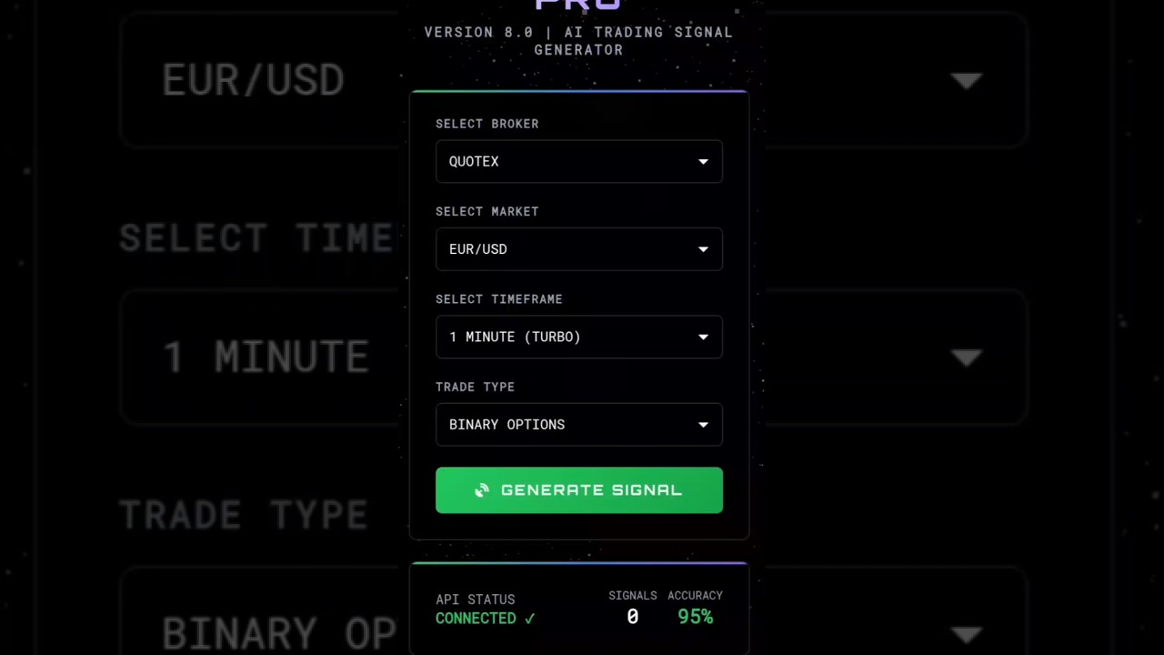 New Ai Trading Bot Quotex Binomo Pocket Option Expert Option