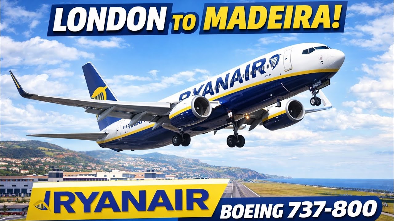 TRIP REPORT| RYANAIR BOEING 737-8 | LONDON 🇬🇧 - MADEIRA 🇵🇹 ( EUROPE’S MOST CHALLENGING AIRPORT)