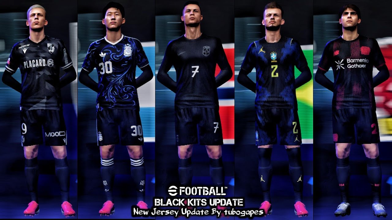 Black Jersey Edition🔥 Best New Black Kits | eFootball 2026 Mobile