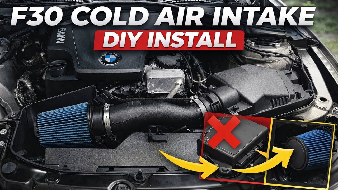 HOW TO INSTALL A COLD AIR INTAKE ON A BMW F30 | #DIY