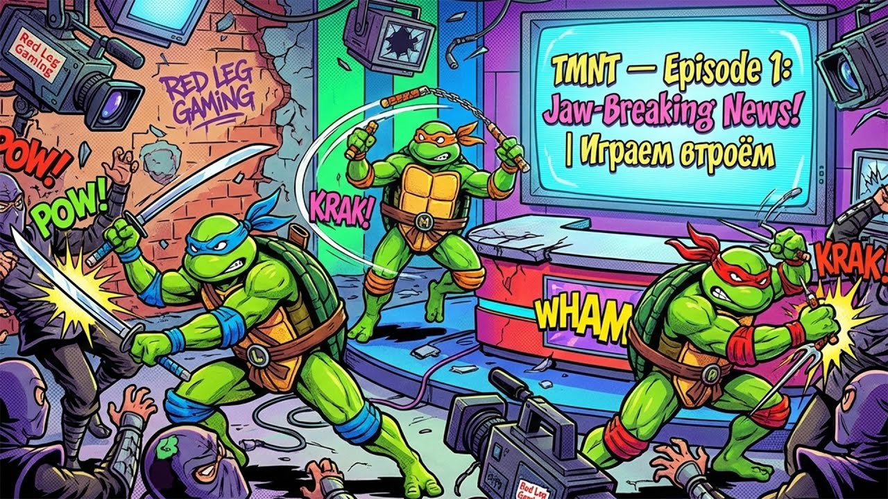 Teenage Mutant Ninja Turtles: Shredder’s Revenge — Episode 1 | Играем втроём | PS5