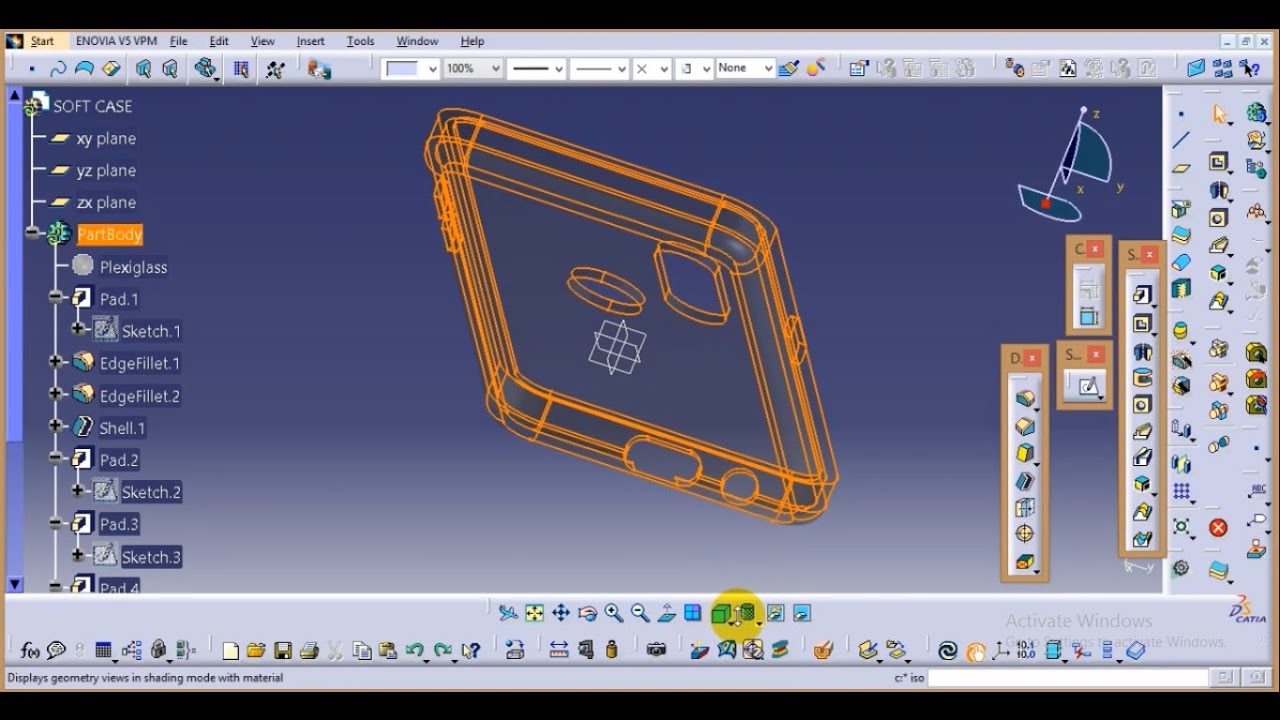 CATIA V5 MAKE CASE PHONE (TUTORIAL)