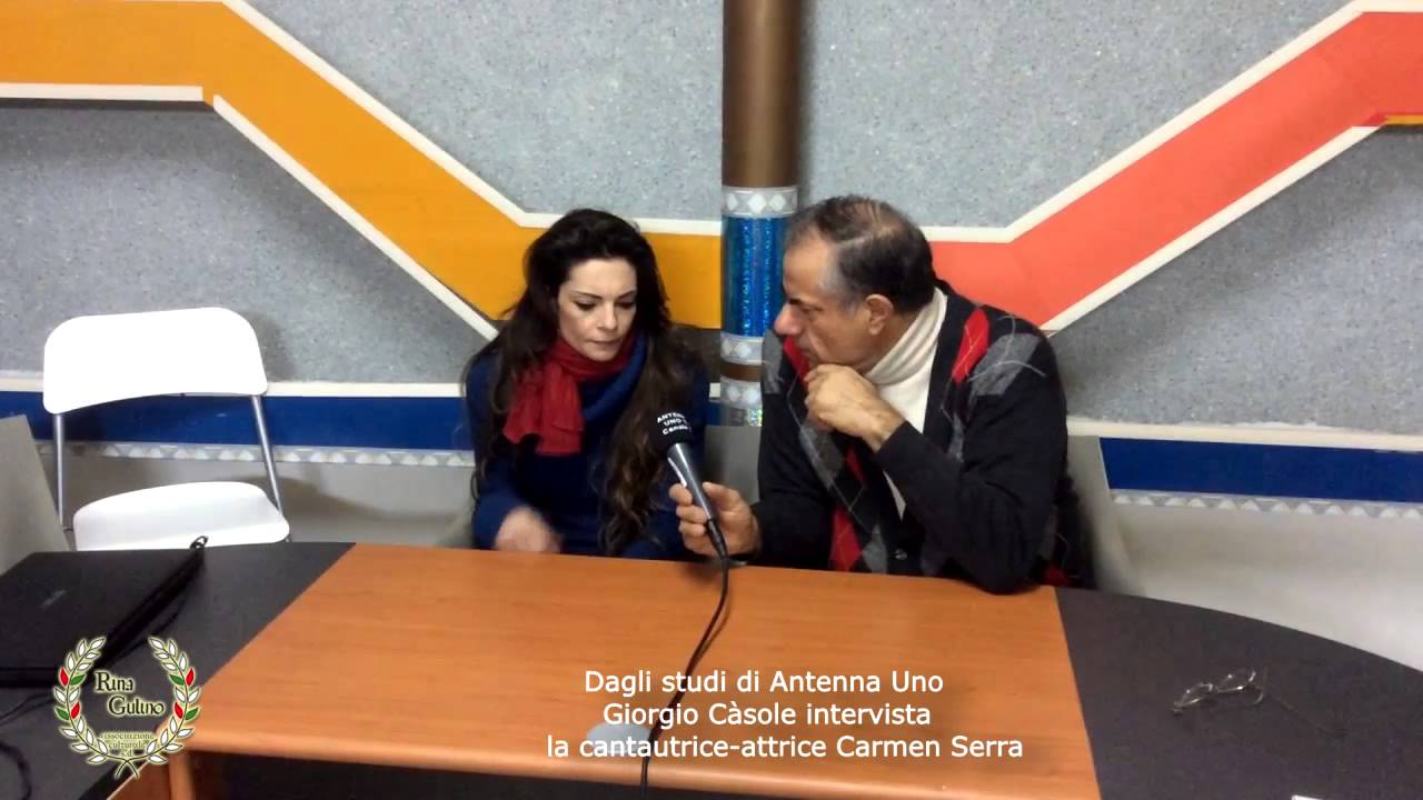 Dagli studi di Antenna Uno Giorgio Càsole intervista Carmen Serra