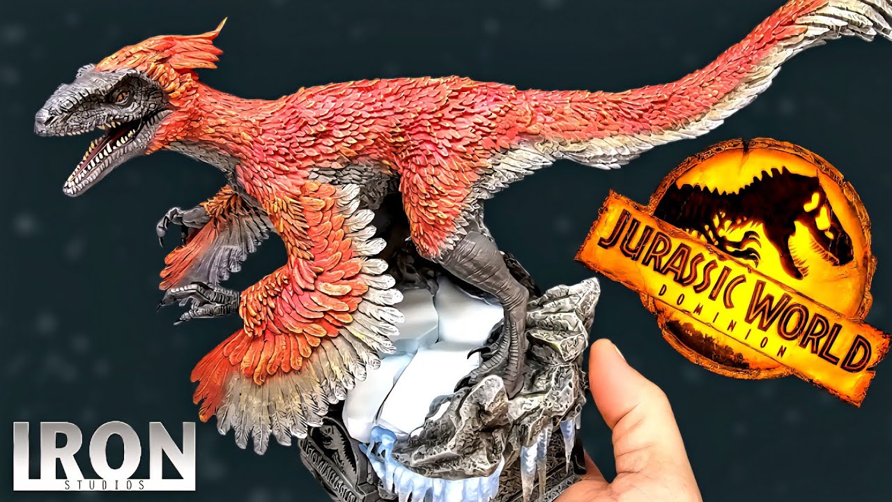 Обзор Пирораптора от Iron Studios Jurassic World Dominion в масштабе 1/10 Art Scale!!!