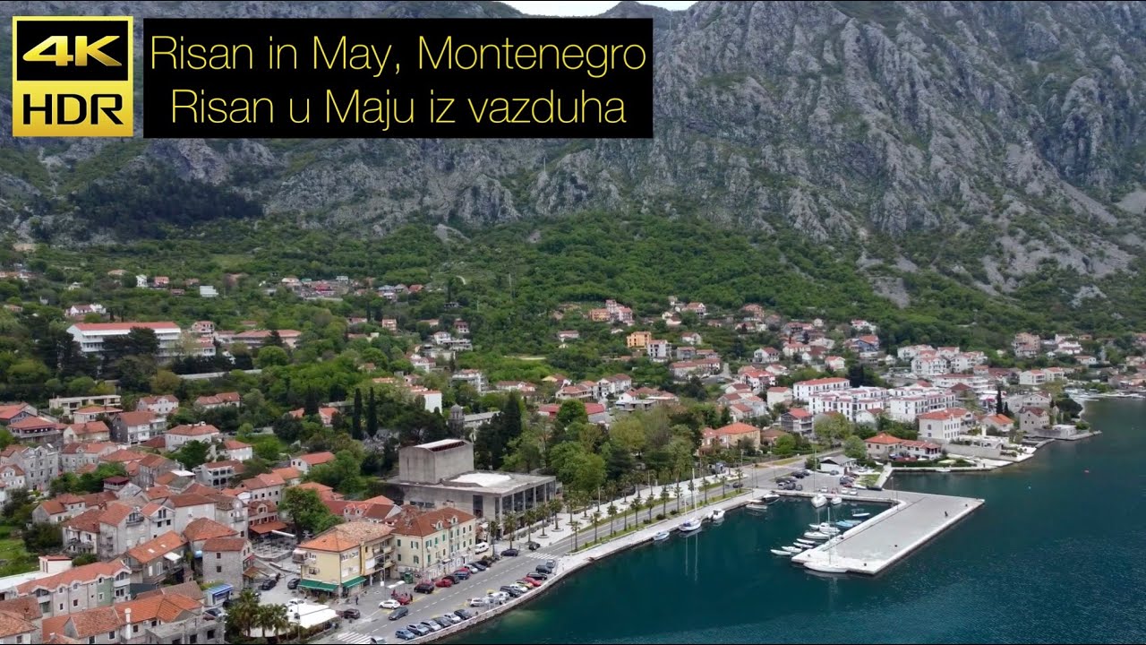 Risan in May [Aerial View] Montenegro Crna Gora, May 2023 - Risan u Maju iz vazduha