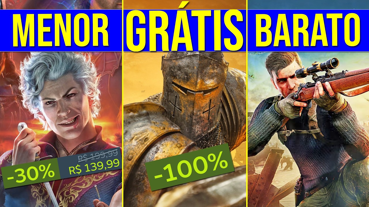 FOR HONOR de GRA&Ccedil;A para RESGATE, FESTIVAL com OFERTAS na STEAM e PACOTE MUITO BARATO!