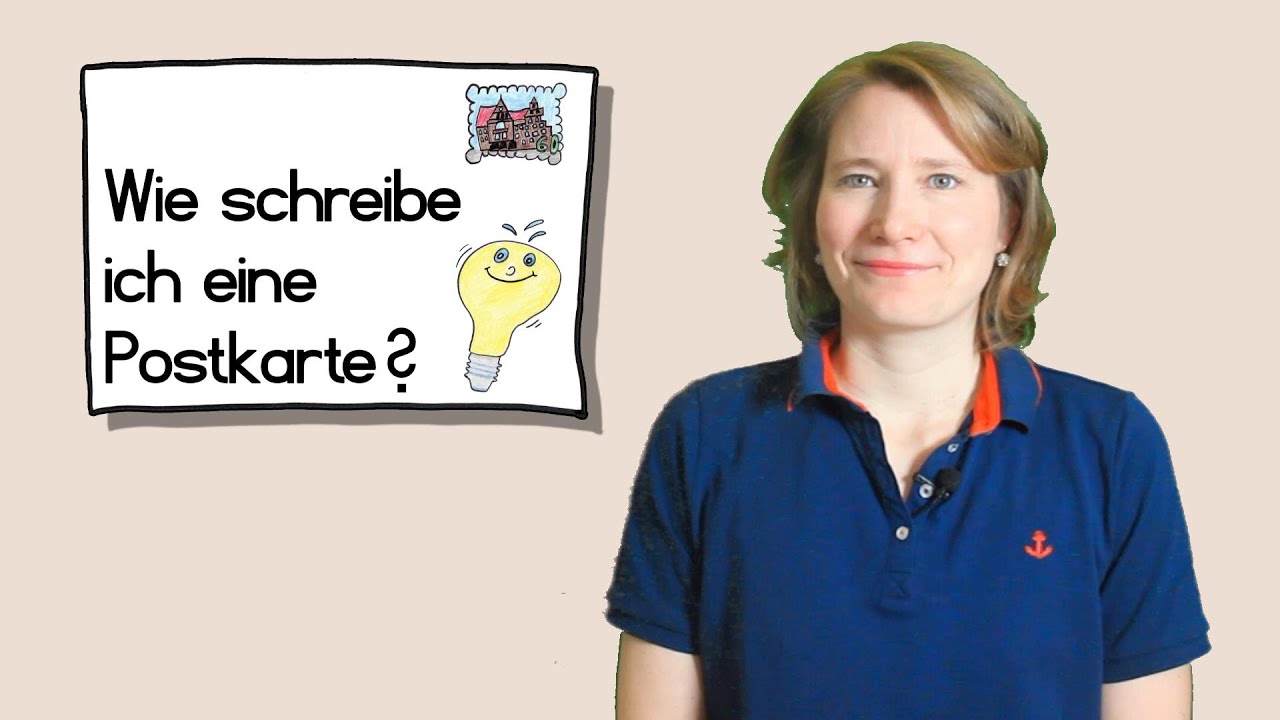 Wie schreibe ich eine Postkarte?