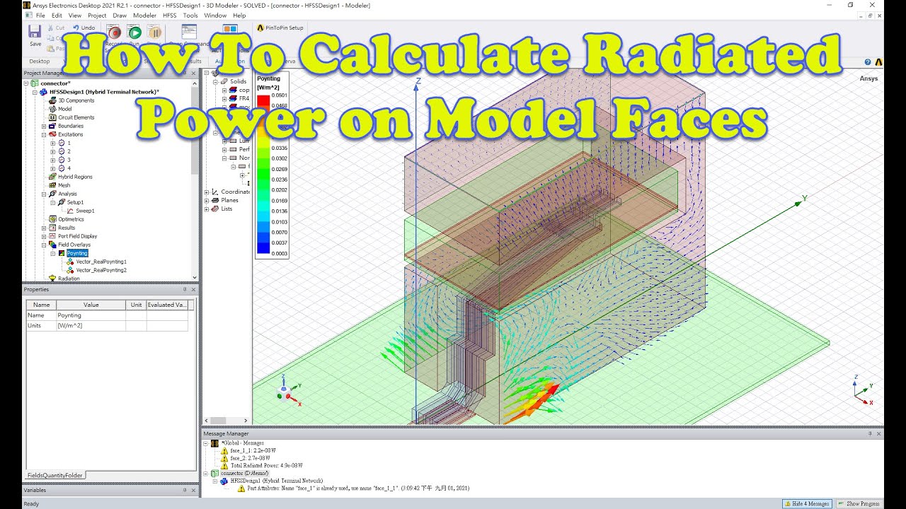 How To Calculate Radiated Power on Model Faces