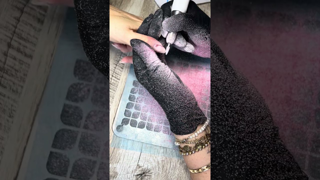 Full video of infill with the builder gel# manicure #chrome tutorial #nails #satisfying 