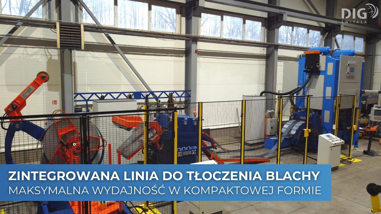 Zintegrowana linia do tłoczenia blachy