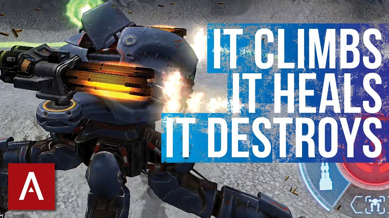 War Robots Test Server 4.0: New Spider Robot Weyland (Healing Robot)