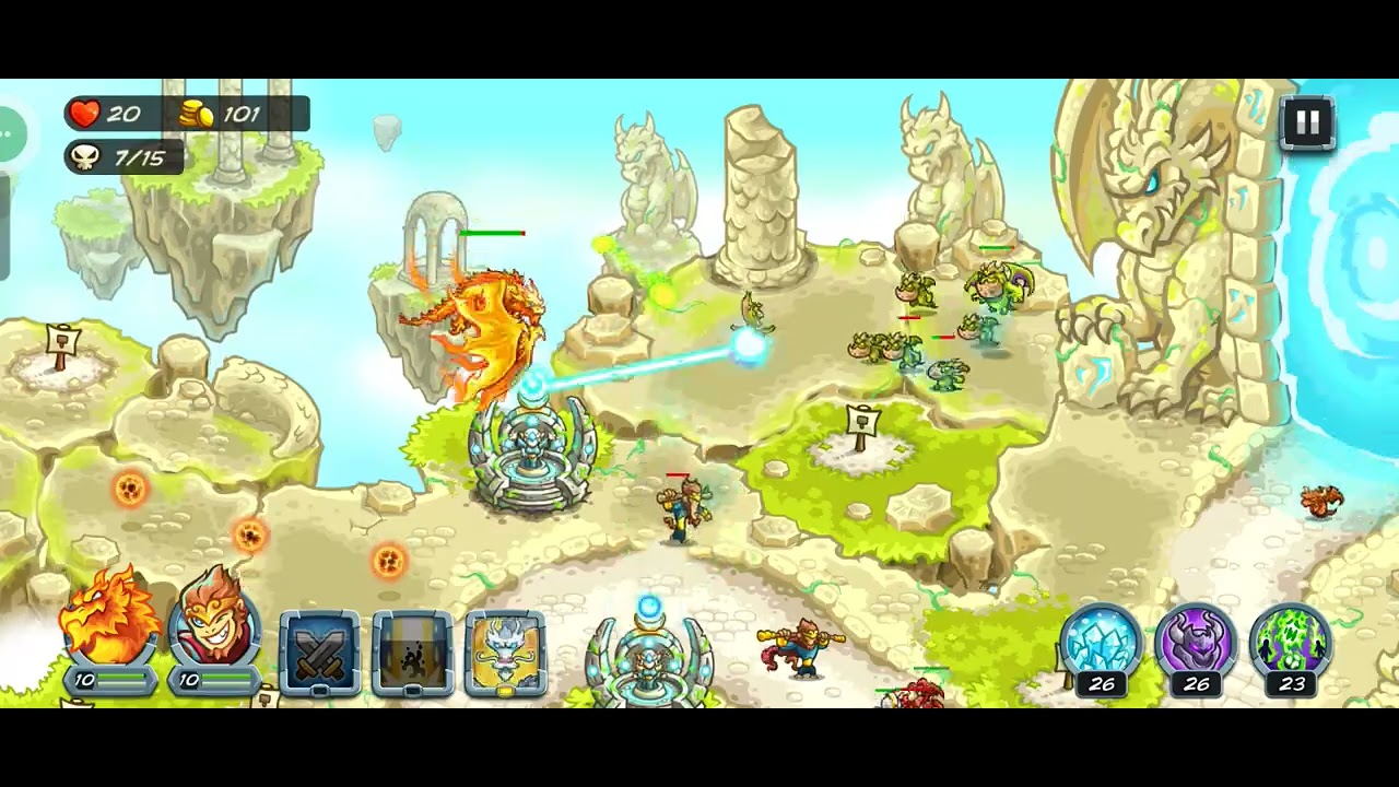 Aurion and Sun Wukong Vengeance | Kingdom Rush Alliance Mobile Gameplay | Impossible Difficulty 