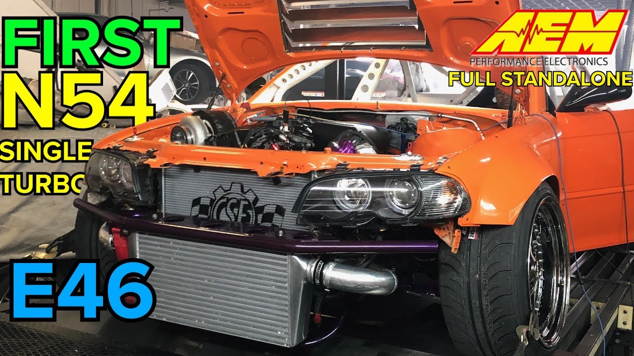 FIRST E46 N54 SINGLE TURBO (IT RUNS!!!)