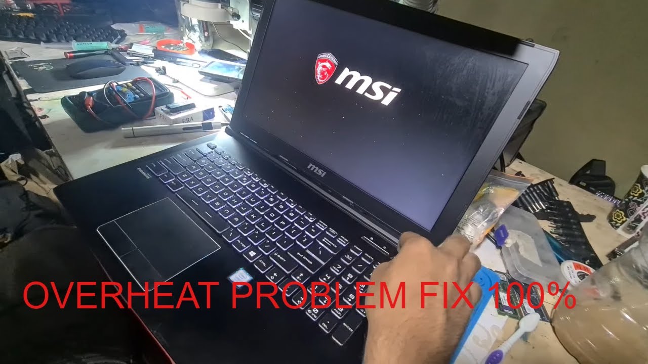 How to fix MSI Laptop overheating issue/Random Shutdown/overheat/laptop gating hot