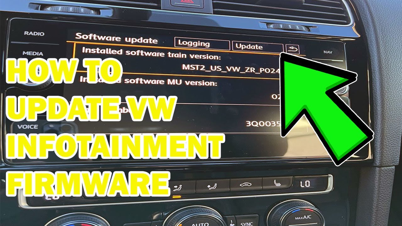 VW MIB2 Infotainment FIRMWARE update Step by Step guide