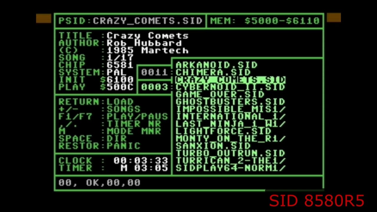 C64G / SID 8580R5 Chiptunes