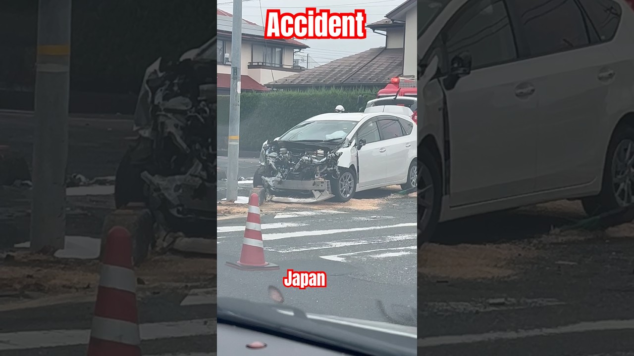 Japan car accident #accidente  #japan #hindireaction #indianinjapan #india #hindi